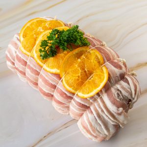 Three Bird Roast wrapped in Streaky Bacon 2.5kg (Turkey/Duck/Pheasant)
