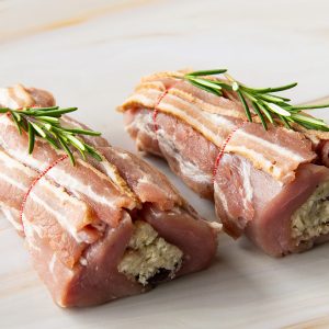 Luxury Boneless Pork Loin (Stuffed with Apple & Herb Stuffing Wrapped in Pancetta) - 1Kg|2Kg