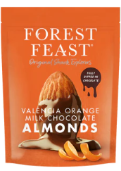 Forest Feast Valencia Orange Milk Chocolate Almonds (120g)